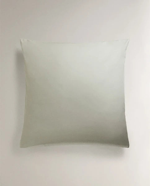 Zarahome Cotton Percale Pillowcase (200 Thread Count) (45 x 155 cm / Green) — view 16
