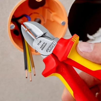 KNIPEX 70 06 160 T VDE Diagonal Cutter (Yellow) — view 9