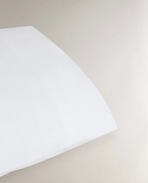 Zarahome Percale Pillowcase (200 Thread Count) (50 x 75 cm / White) — view 16