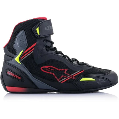 Alpinestars FASTER-3 RIDEKNIT Motorcycle Boots Fluo Yellow/Red/Black (9) — view 3