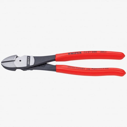 KNIPEX 74 01 140 Diagonal Cutting Pliers, Chromium-Vanadium Steel, Plastic, Red, 14 cm, 131 g (Red)