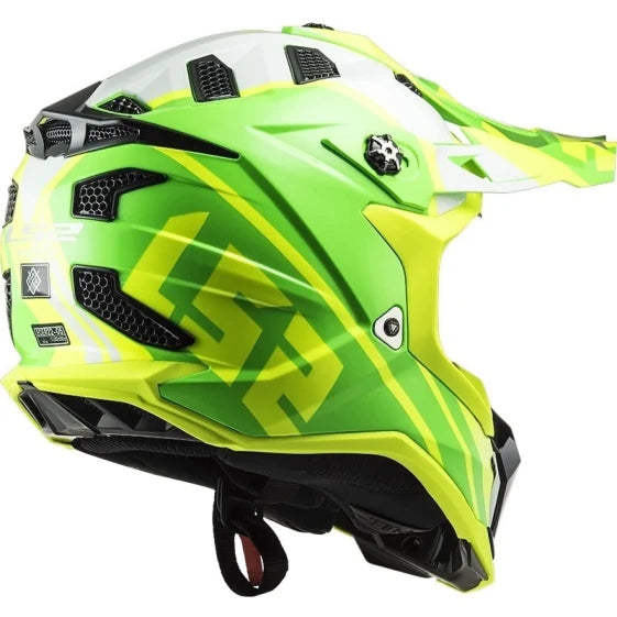 LS2 MX700 Subverter Evo GAMMAX Cross Enduro Motorcycle Helmet Yellow Fluo Green (XL) — view 4