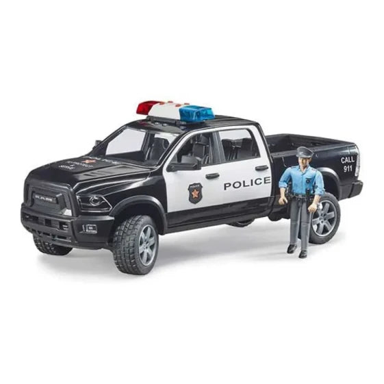 Bruder RAM 2500 Police Pickup with Policeman (Multicolor)