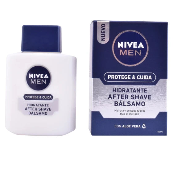 Nivea Men Protege & Cuida Moisturizing After Shave Balm with Aloe Vera 100 ml (100 ml)