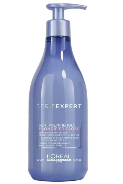 L'Oreal Professionnel Serie Expert Blondifier Gloss Reconstructing Shampoo for Bleached Hair 500 ml (300 ml NEW, 500 — view 3