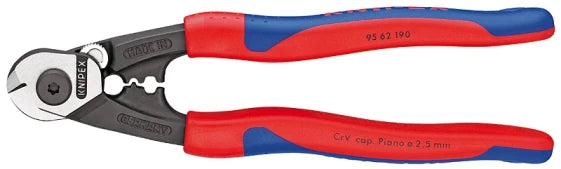 KNIPEX 9562190 - Chromium-vanadium steel - Black, Blue, Red - 314 g (Black, Blue, Red)
