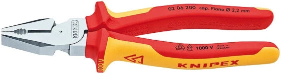 KNIPEX Insulated Universal Pliers 200 mm with Increased Leverage (Orange; Red) — view 3