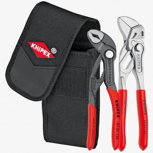 Knipex mini pliers set in soft case 00 20 72 V01 (75 x 180 x 55 mm / Red)