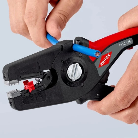 KNIPEX PreciStrip 16 Insulation Stripper (Red) — view 14