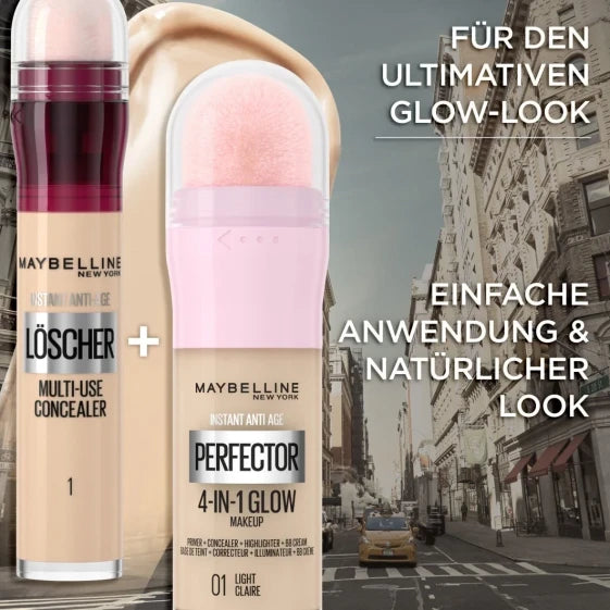 Maybelline Instant Perfector Glow 4-in-1 Foundation (20 ml / 1.5 - LIGHT MEDIUM) — view 6