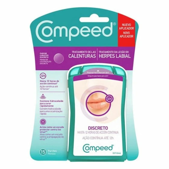 Compeed Cold Sore Lip Patches, 15 Pieces