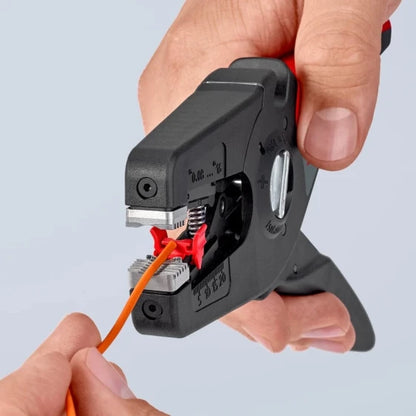 KNIPEX PreciStrip 16 Insulation Stripper (Red) — view 6