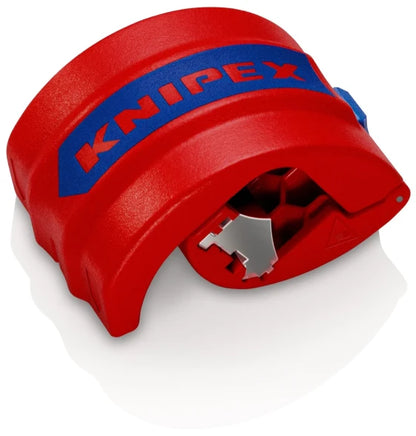 KNIPEX BiXO Pipe Cutter 902210 BK for Plastic Pipes and Sealing Sleeves 20-50 mm (Black)