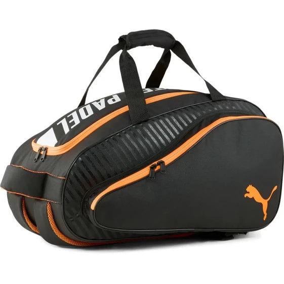 PUMA Nova Elite Small Padel Racket Cover (Black / White / Heat Fire)