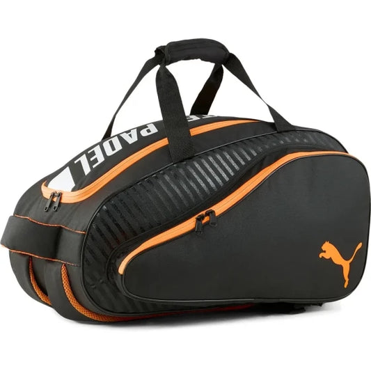 PUMA Nova Elite Small Padel Racket Cover (Black / White / Heat Fire)