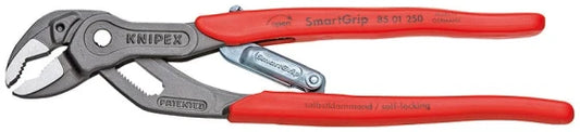 KNIPEX 85 01 250 Siphon Pliers 25 cm, 3.2–3.6 cm, Chrome Vanadium Steel, Red (Red)